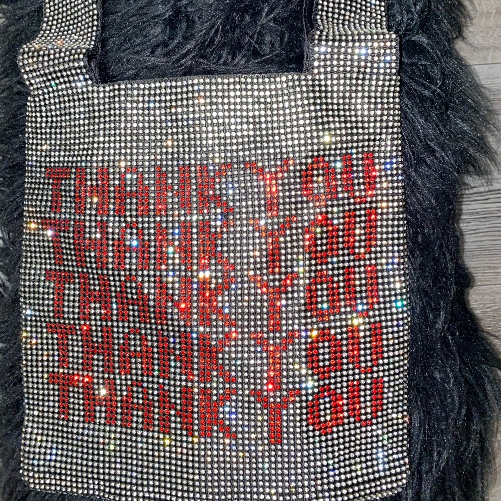 Rhinestone “Thank You” Tote Bag